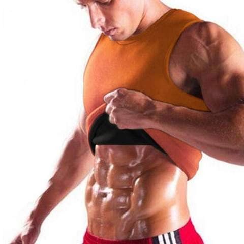 MEN'S BODY SHAPING NEOPRENE SAUNA VEST With LOGO